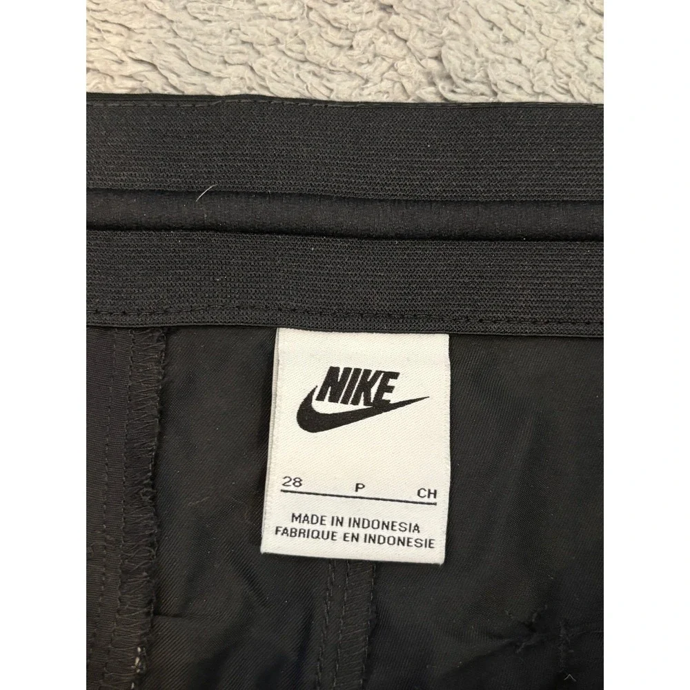 Nike Sportswear Essential Chino Pants Black Wide Leg Cropped DD7032-010 Mens 28
